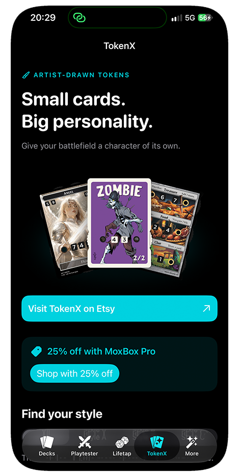 MoxBox: TokenX artist-drawn tokens
