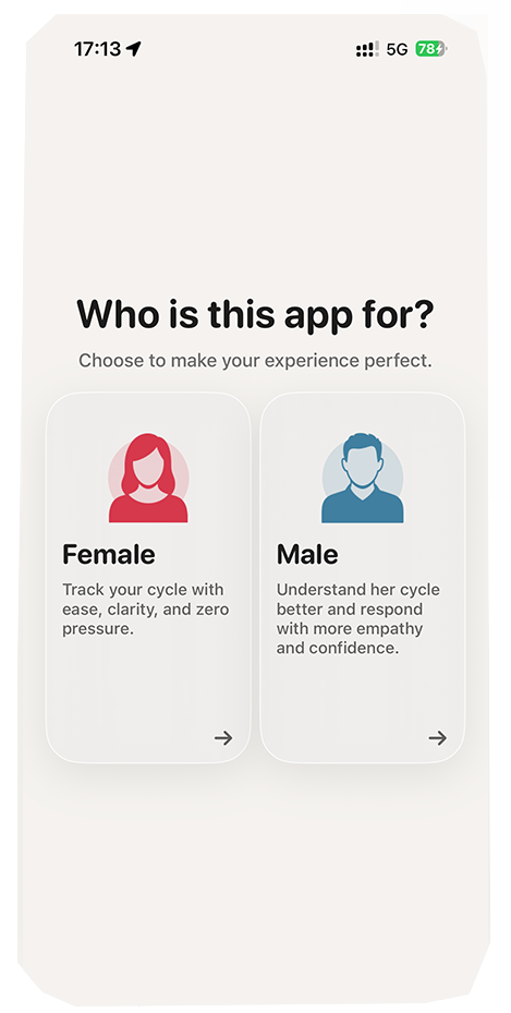CycleBond onboarding screen